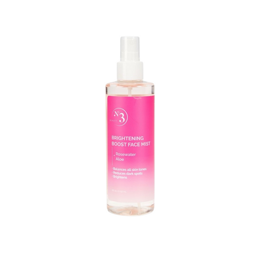 No. 3 Beauty Rosewater & Aloe Brightening Boost – Hydrating Facial Mist 8 oz