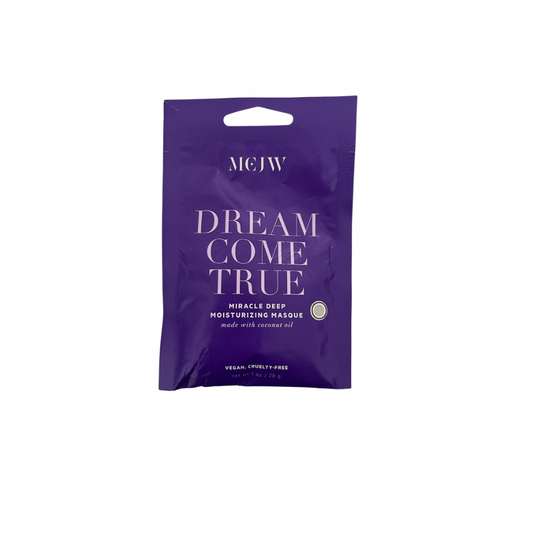 MEJW Dream Come True Miracle Deep Moisturizing Masque – Vegan Hair Mask with Coconut Oil (1 oz)