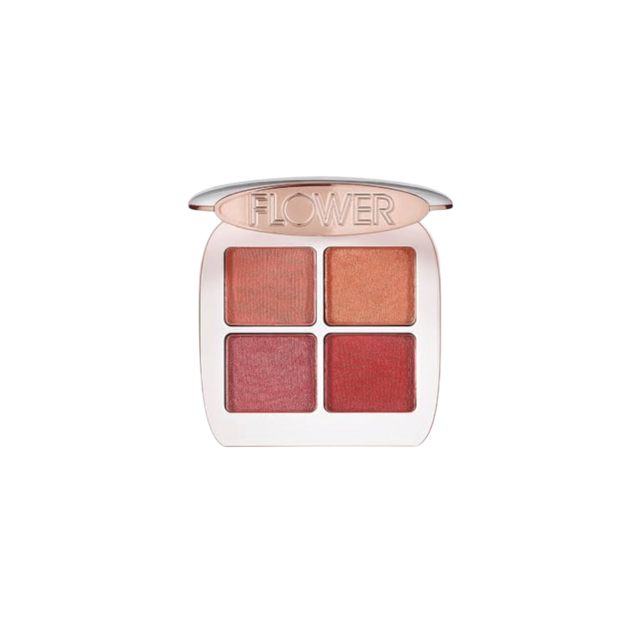 Flower Beauty Petal Play Shadow Quad | Crease-Free, Highly Pigmented, Long-Lasting Eye Shadow Palette | 0.18 oz