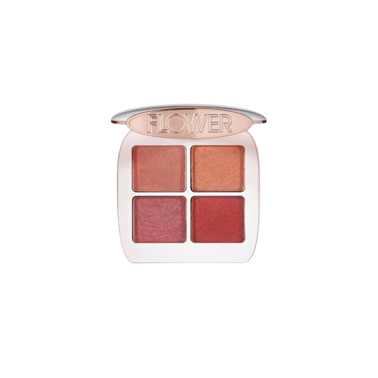 Flower Beauty Petal Play Shadow Quad | Crease-Free, Highly Pigmented, Long-Lasting Eye Shadow Palette | 0.18 oz