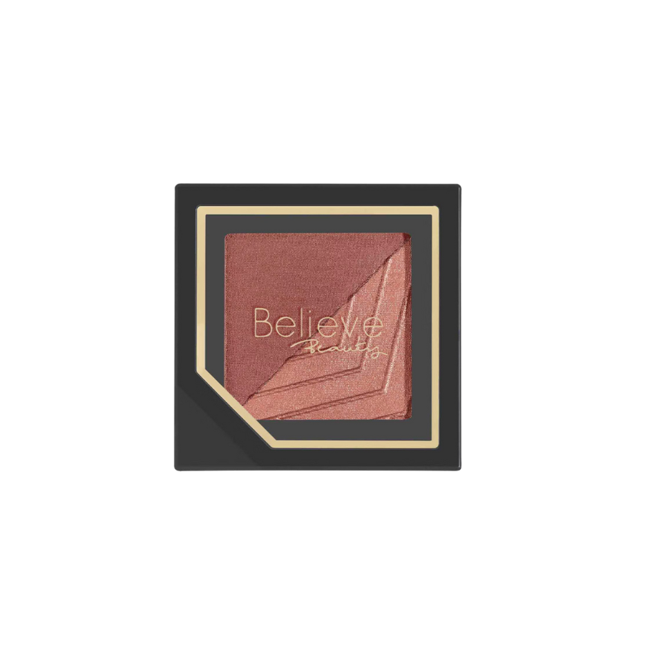 Believe Beauty major monochrome matte & shimmer blush duo – long-lasting, highly pigmented blush