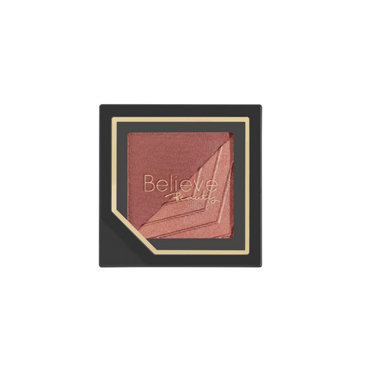 Believe Beauty major monochrome matte & shimmer blush duo – long-lasting, highly pigmented blush