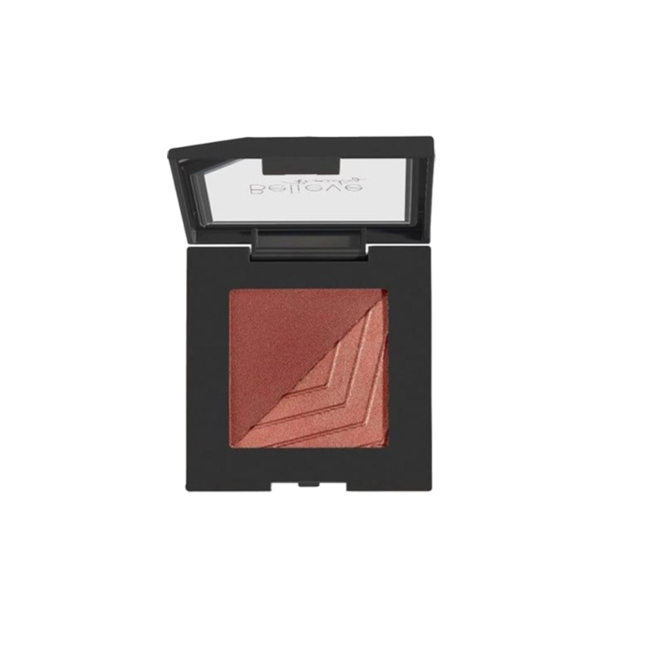 Believe Beauty major monochrome matte & shimmer blush duo – long-lasting, highly pigmented blush